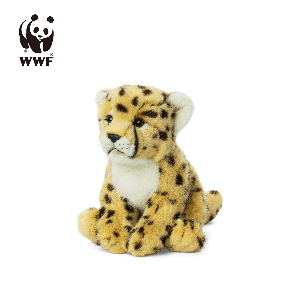 wwf公仔金钱豹毛绒玩具猎豹可爱布偶娃娃进口男孩女孩毛绒布艺类玩具