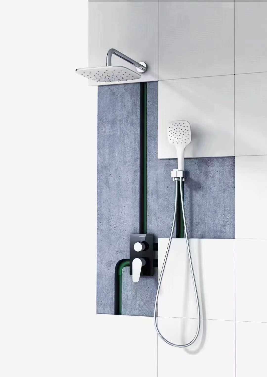 vasen伟星家用热熔一体内嵌式暗预埋式入墙式花洒