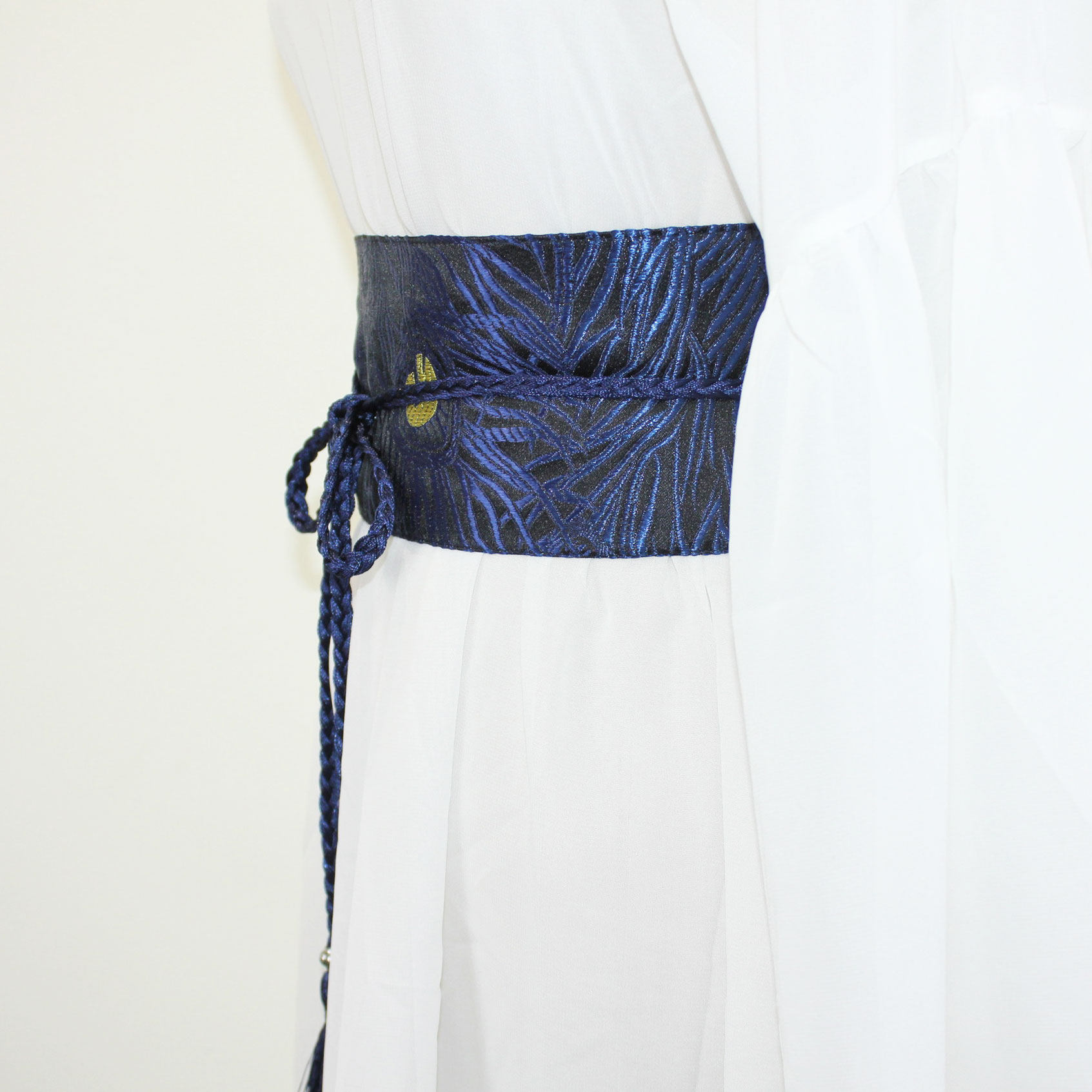 雀翎原创自制古风汉服腰封织锦缎绣花流苏腰带腰带