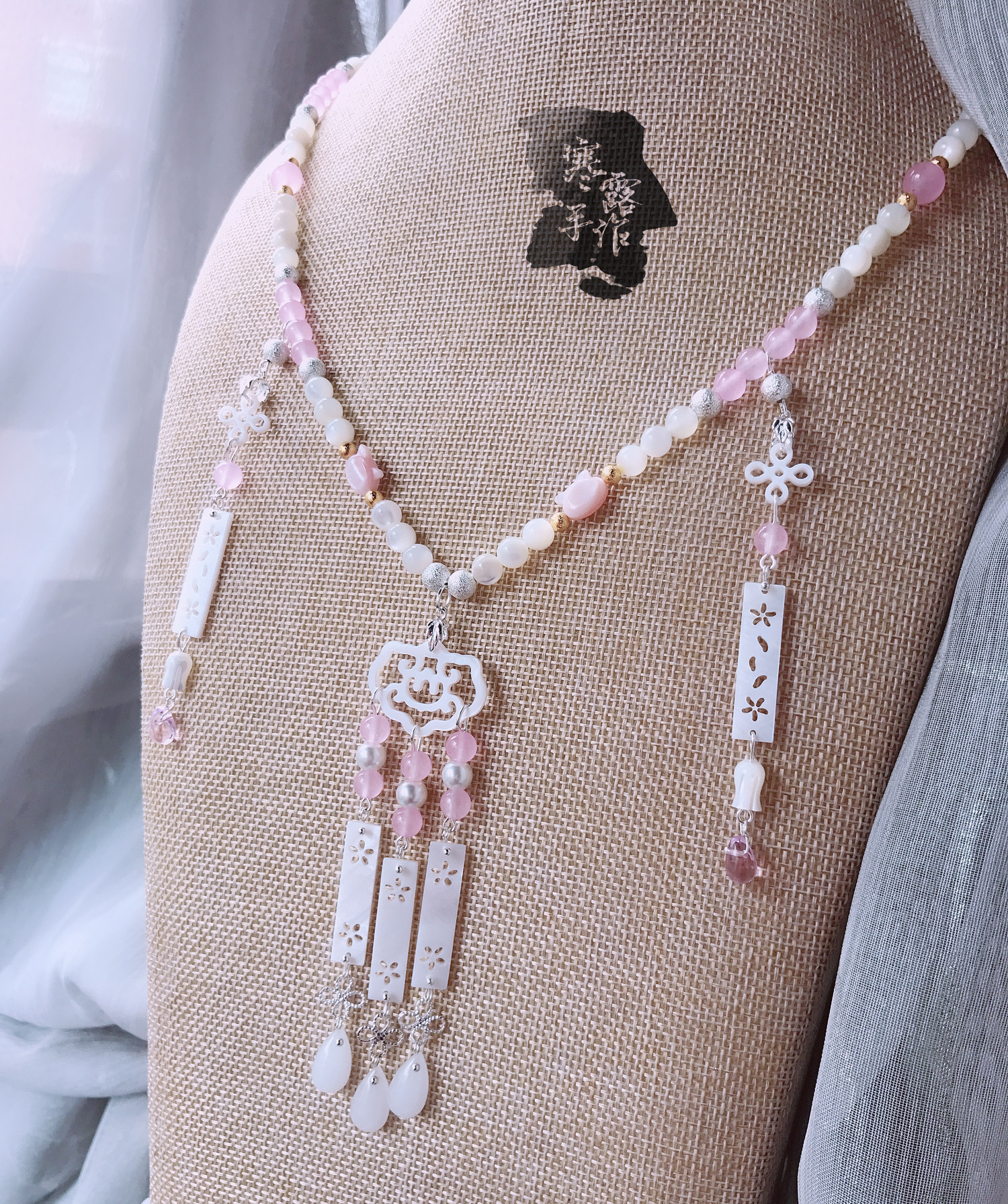 云崖汉服璎珞项链古风配饰珍珠古典民族风首饰项链