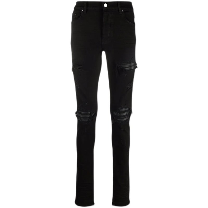 slp牛仔裤mx1破洞长裤高街时装裤子潮牌休闲裤