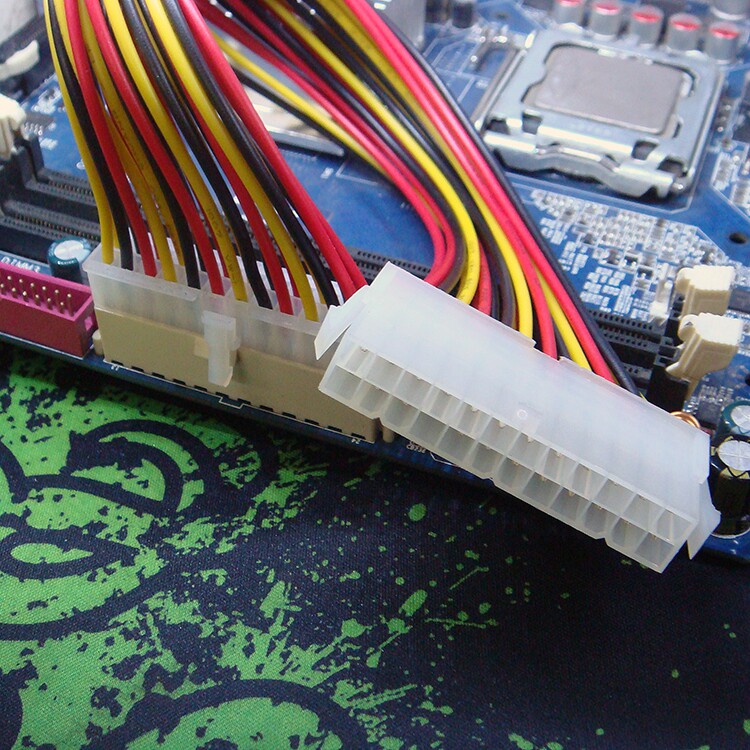 延长线电源atx电脑24针加长长线主板24pin一体机连接线