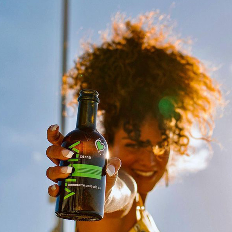 原装进口viola维奥拉二次发酵金色艾尔意大利高档啤酒355ml12