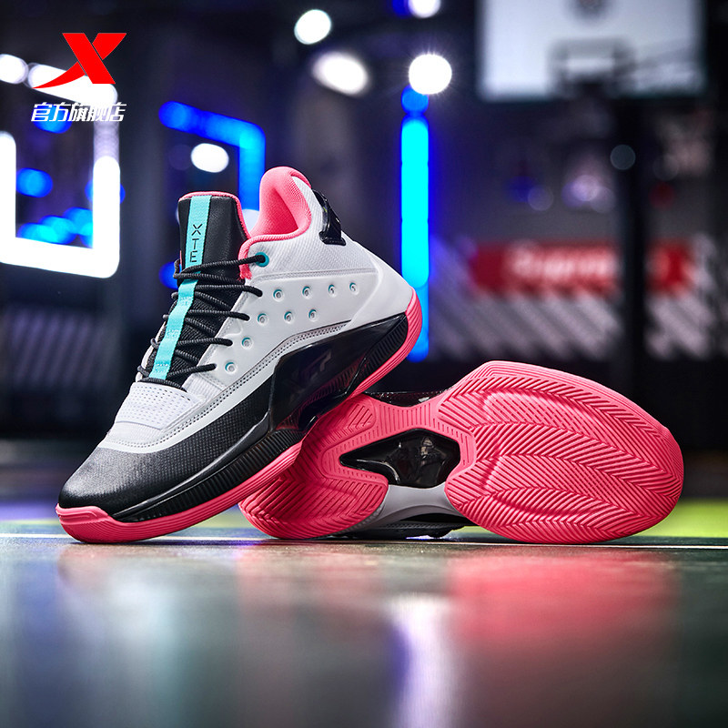 球鞋游云特步男子2019年冬季新款防滑篮球鞋