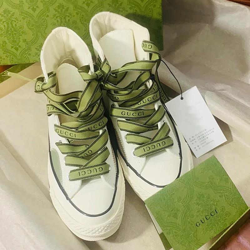 gucci鞋带匡威联名适用onestar绿色白色1970s高帮低鞋带