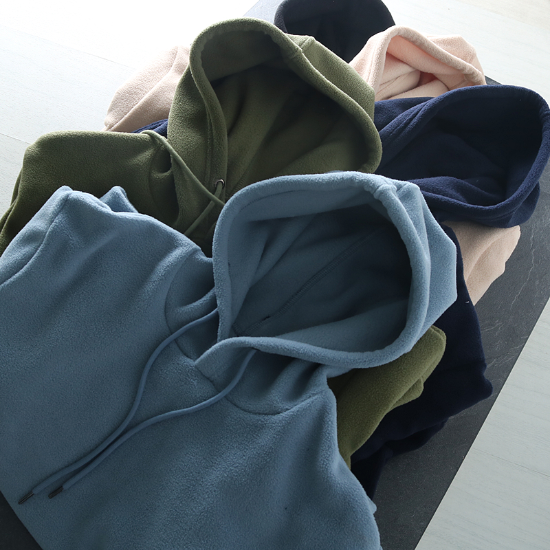 莫错过 性价比好货！双面摇粒绒舒适厚实保暖男士连帽套头卫衣