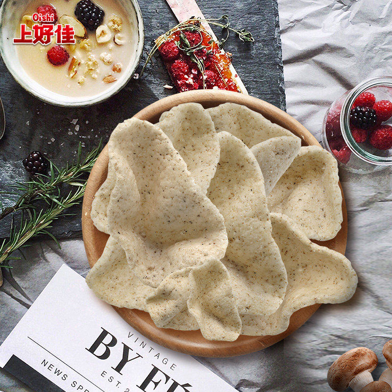 oishi上好佳官方旗舰店蘑样蘑菇65g膨化食品休闲零食小吃膨化食品