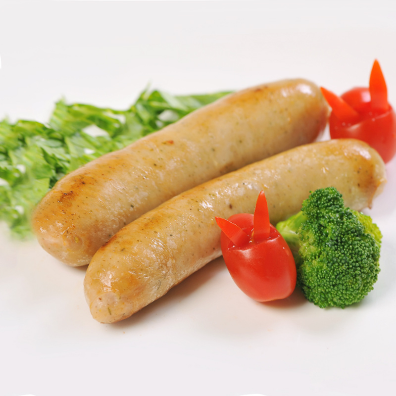 百倍德鸡肉早餐肠1kg酒店餐饮速冻香肠火腿肠德式热狗肠烧烤肠