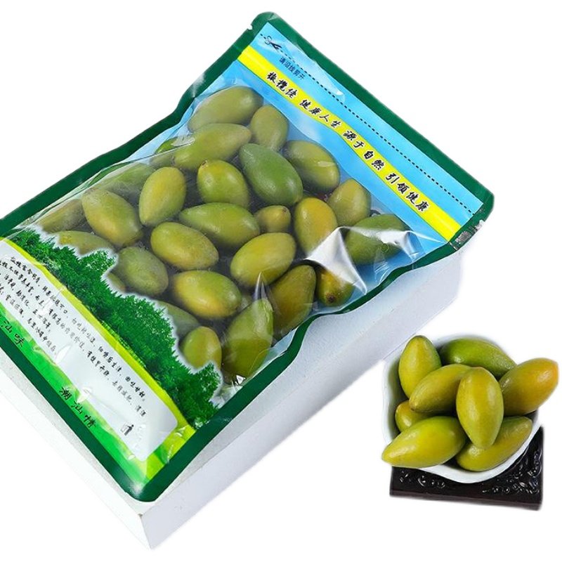 橄榄甜甜金灶新鲜现摘枣脆生吃无渣青翠橄榄