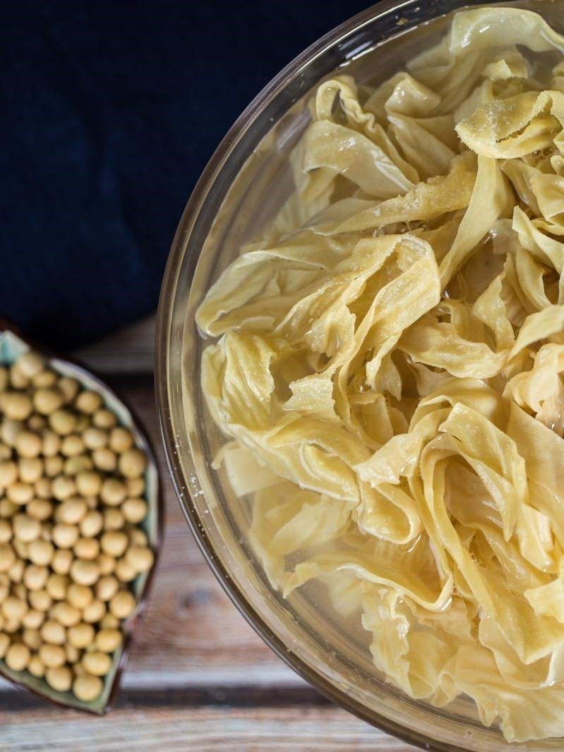 豆付皮油豆皮薄干油皮凉拌拌菜干货大全散装其它干货