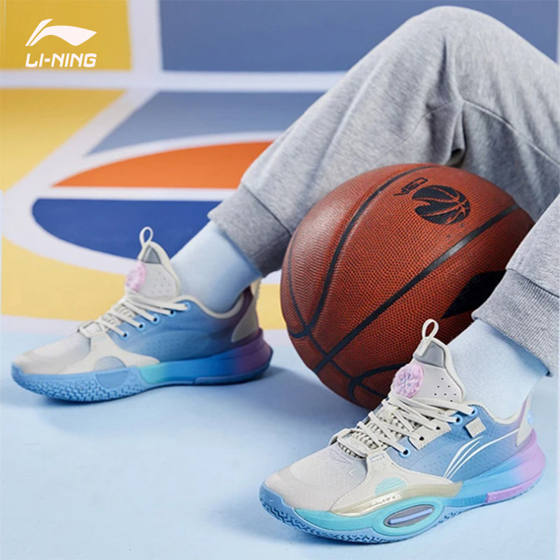 李宁大童版篮球球鞋男青年版全城10allcity减震篮球鞋
