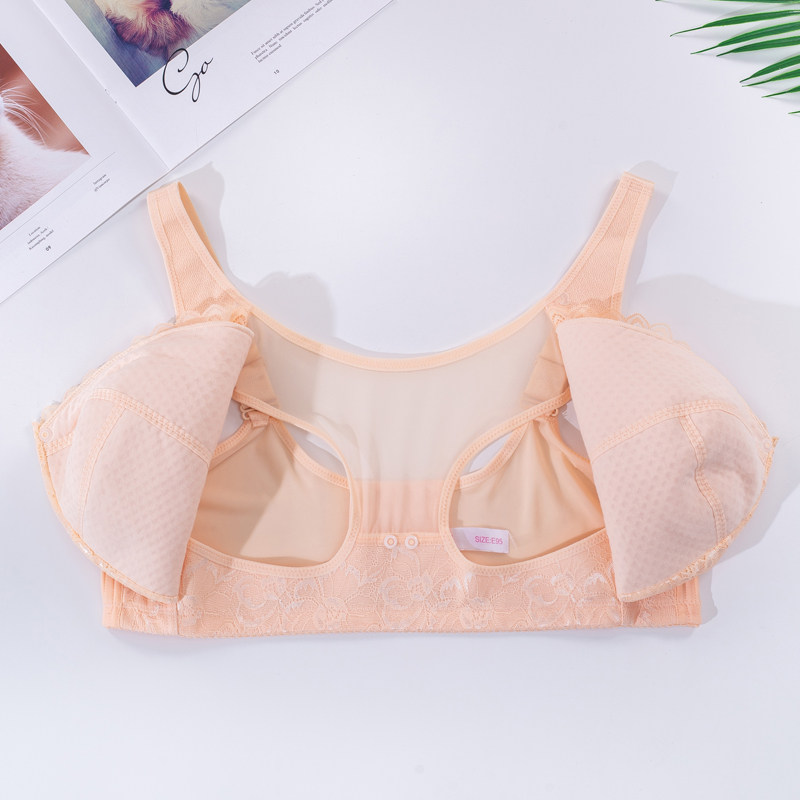 加大200斤哺乳内衣聚拢钢圈喂奶文胸产后大胸哺乳文胸