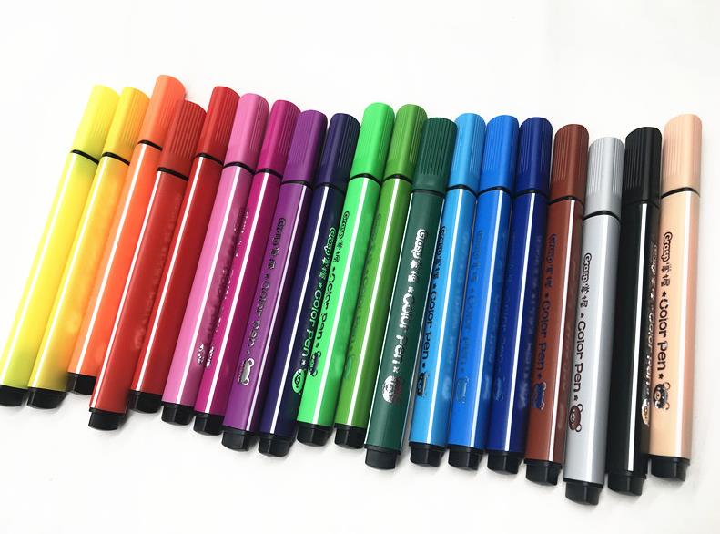 不掉黄色肉色散装黑色蓝色绿色大容量水彩笔水彩笔马克笔水彩画