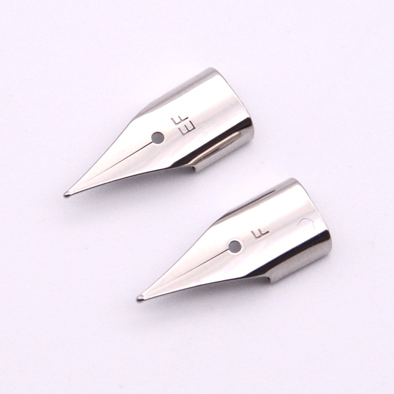 凌美lamy系列通用钢笔尖ef038mmf05mm银色笔尖钢笔