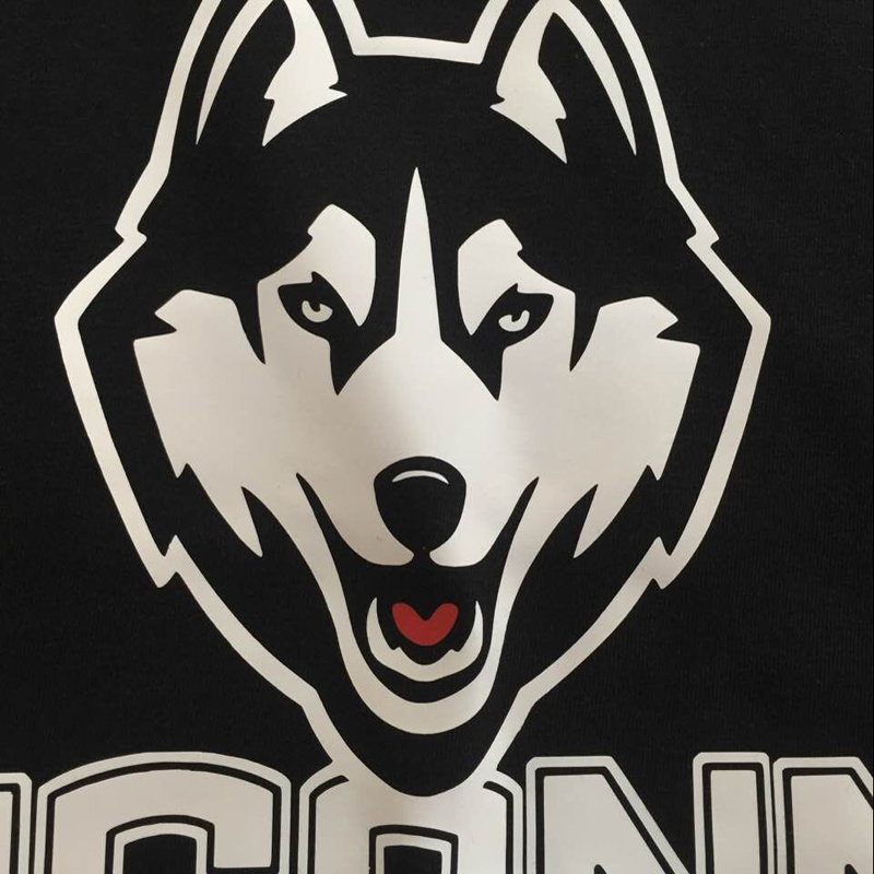 ncaa康涅狄大学uconn哈士奇运动篮球狼头t恤