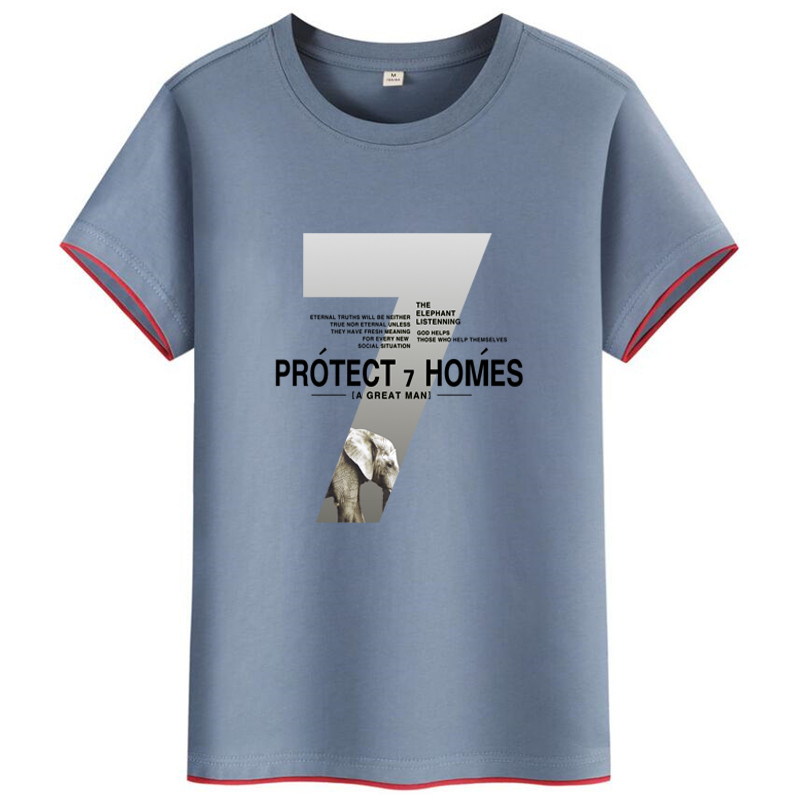 新疆棉短袖t恤男潮流夏季男士宽松纯棉上衣2021新款ins半袖体恤