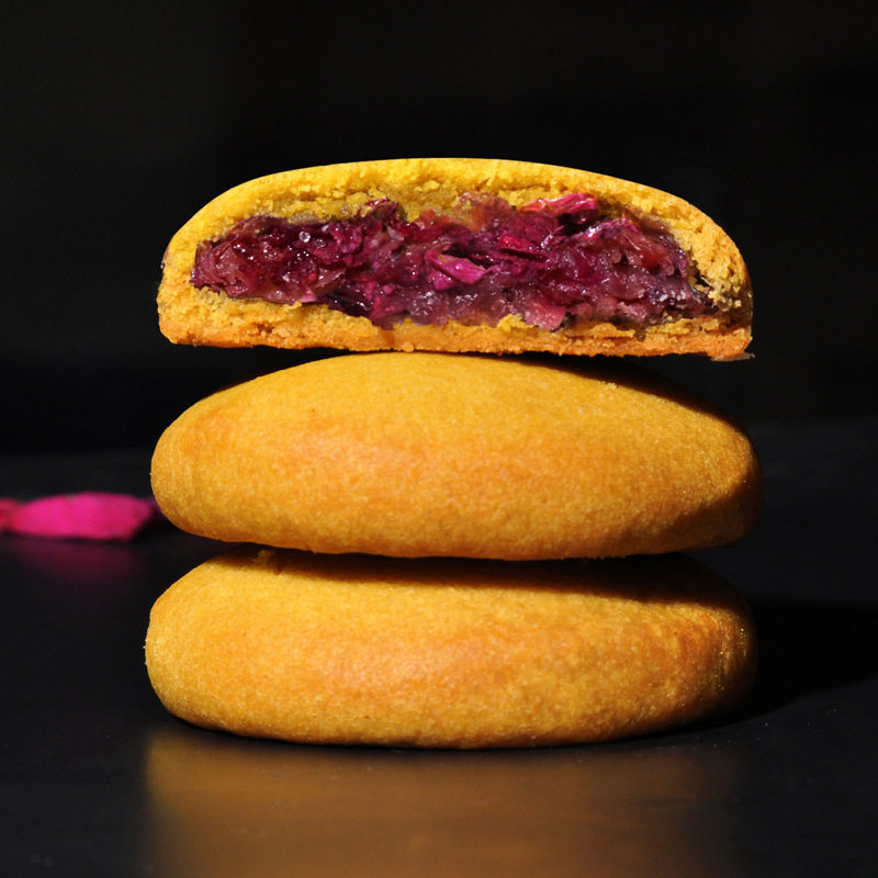 花香香随云南丽江特产荞麦玫瑰鲜花300g孕妇传统中式糕点