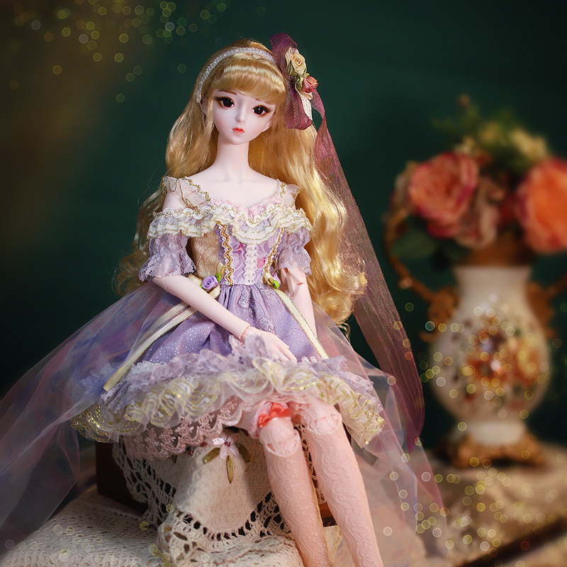 3分60cm洛丽塔bjd仿真玩具梦幻精致女孩植发娃娃