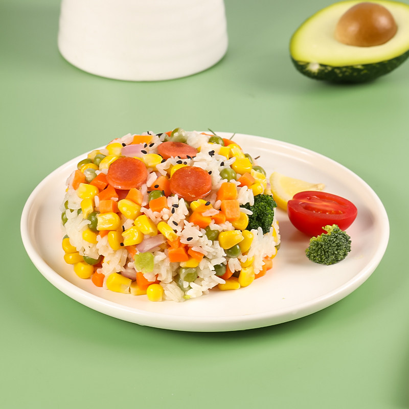 速冻混合菜冷冻950g袋三色青豆胡萝卜玉米炒饭轻食混合沙拉蔬菜