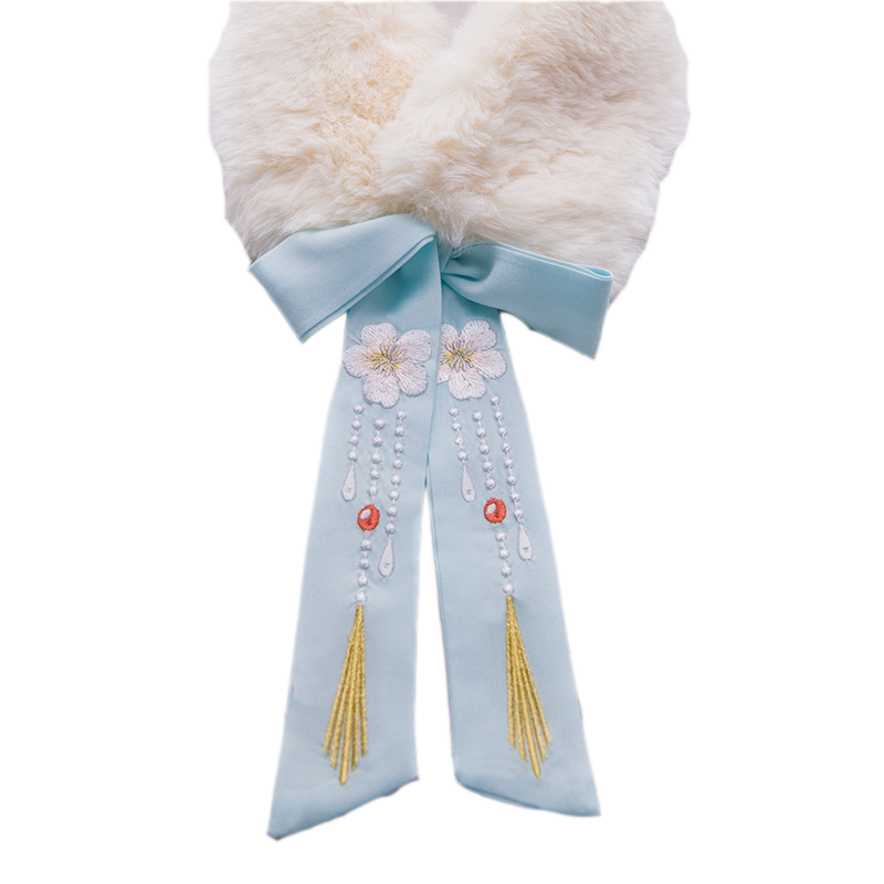 如梦梦霓裳汉服配饰围脖系带更换辰龙常乐璎珞围巾