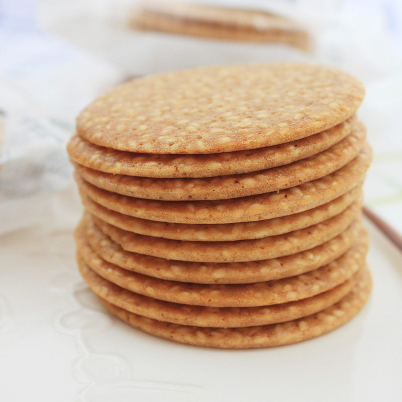 饼干蛋清薄脆240g芝麻薄片宜莲居芝麻味糕点传统中式糕点