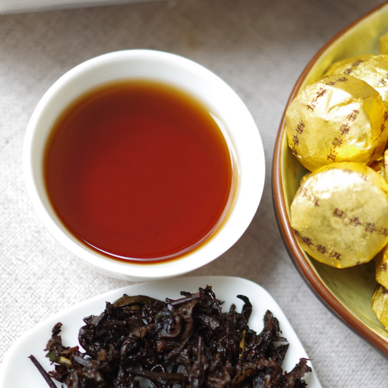 普耳茶 云南普洱 糯米香普洱茶 浓香型 熟茶饼茶 云南