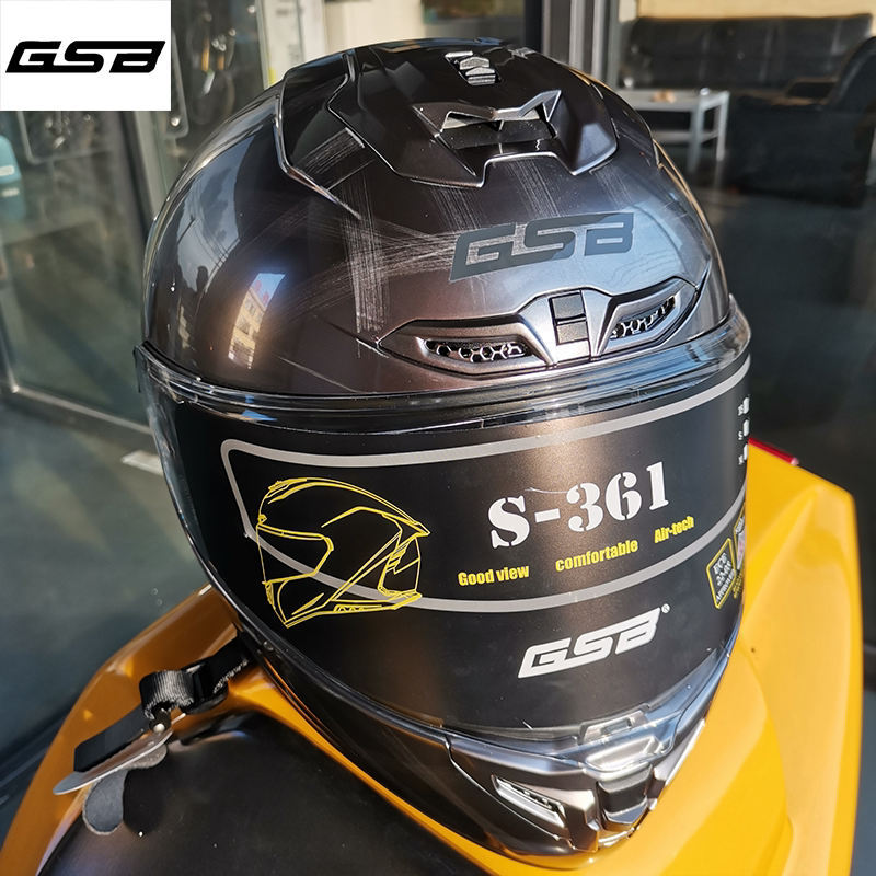 gsb头盔摩托车全盔夏季透气机车防雾防晒安全帽摩托车头盔