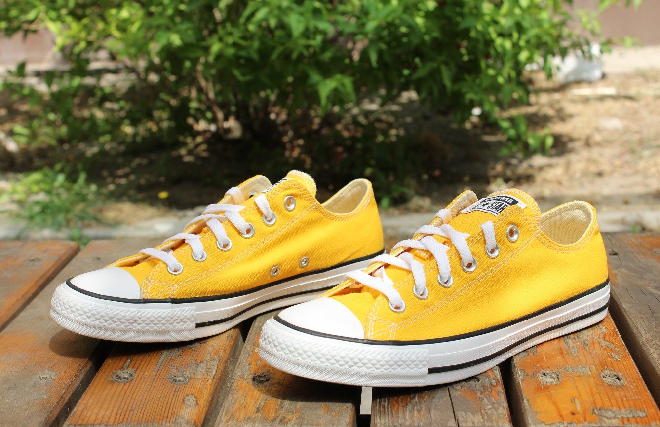 converse匡威黄色男女女款情侣款低帮帆布鞋130129c帆布鞋