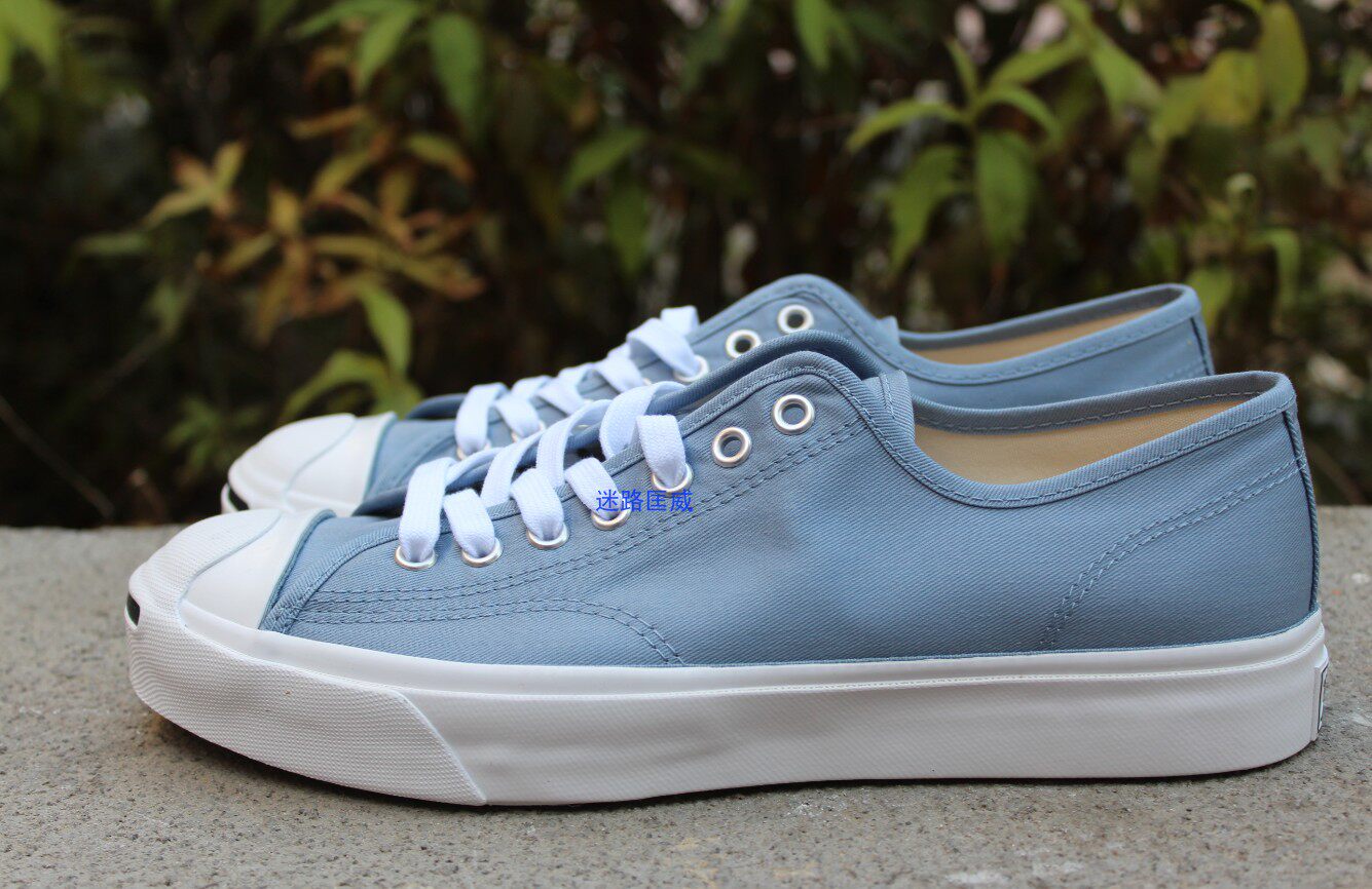 converse匡威jackpurcell开口笑男款雾霾蓝低帮帆布鞋帆布鞋