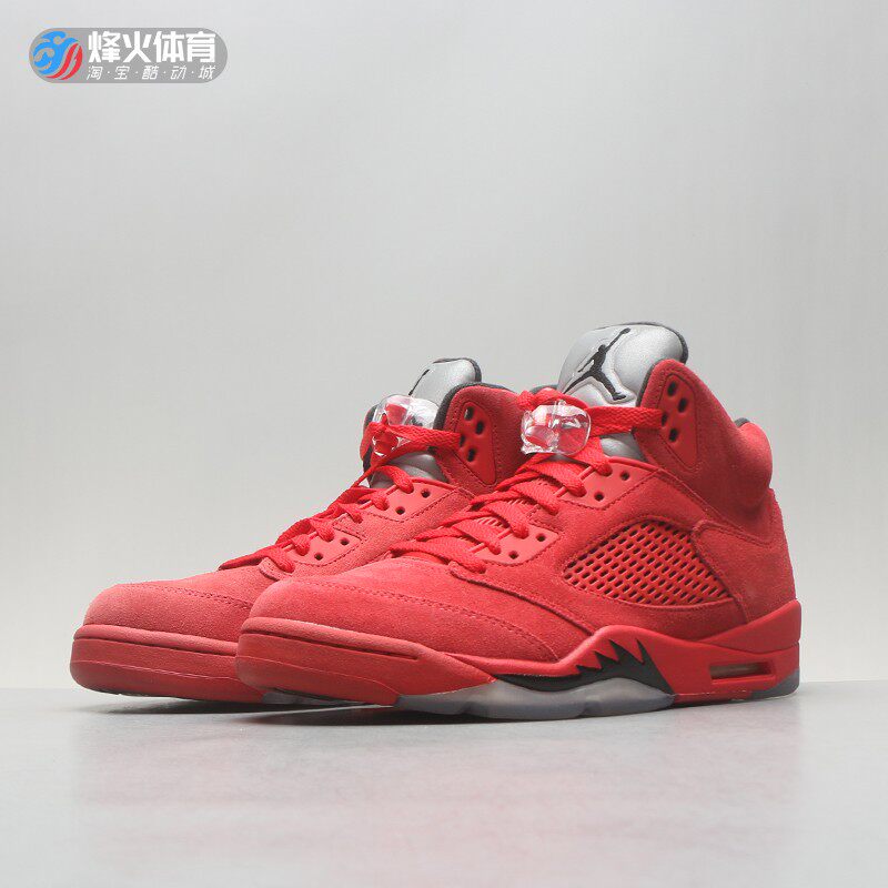 烽火jordanredsuede大红愤怒公牛减震篮球球鞋篮球鞋