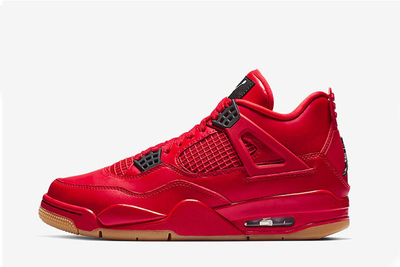 烽火体育 air jordan 4 aj4光棍节 漆皮大红 刮刮乐 av3914-600