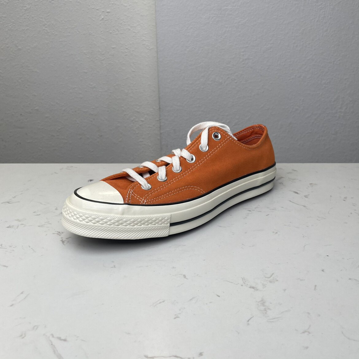 正品匡威1970s三星星标橘色毛皮果粒橙低帮男女款帆布鞋