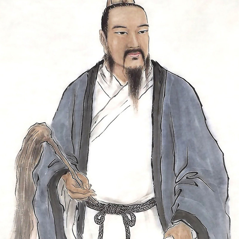 丘处机卷轴供奉家居神像始祖龙门丘祖真人画像国画