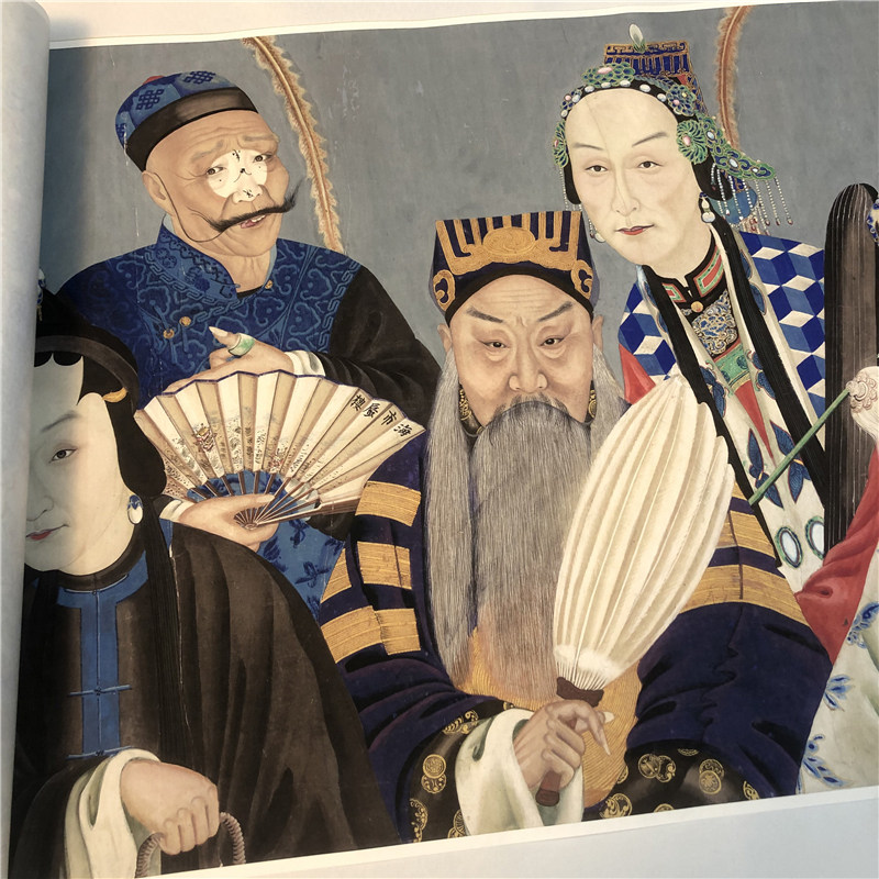 清代沈蓉圃同光十三京剧人物画国画真迹微喷复制国画