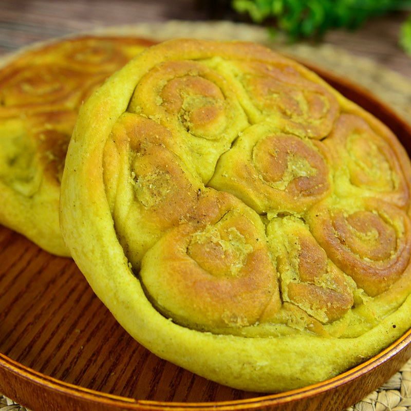 油旋苦豆烙饼北方手工面点油圈儿童老人早餐包点