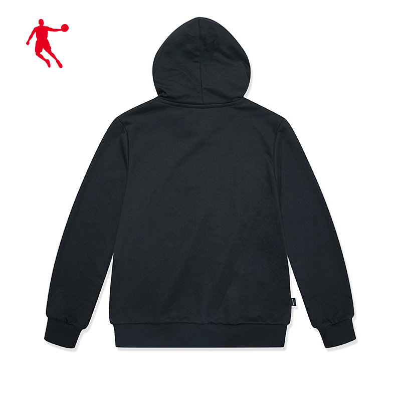 乔丹卫衣女2021春季新款连帽休闲上衣杠上开花套头运动卫衣