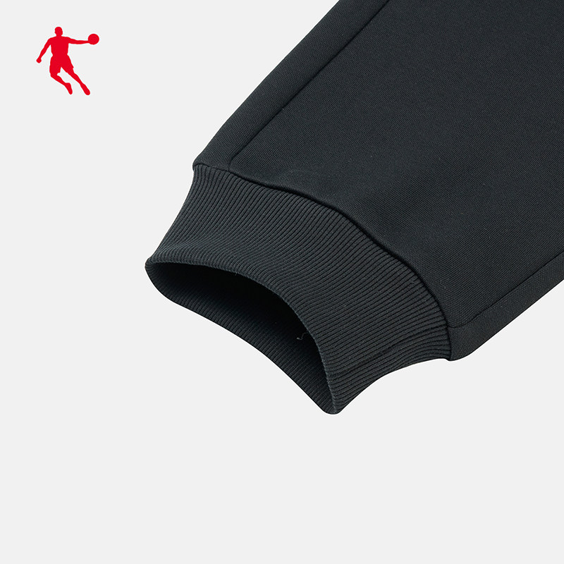 商场同款乔丹运动裤女2022冬款加绒保暖针织运动长裤