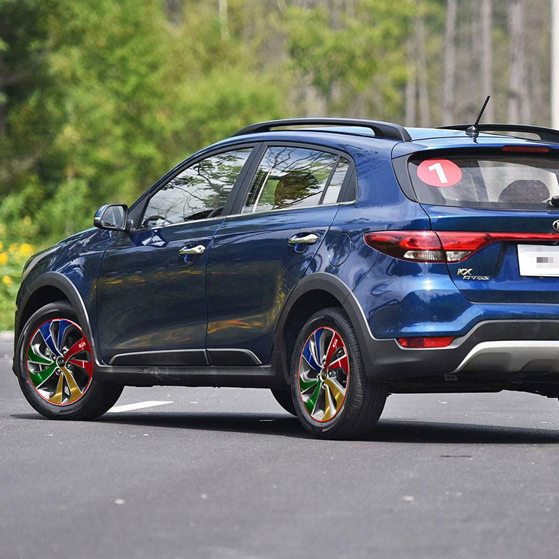 起亚kxcross专用轮毂贴纸车轮装饰改装改色电镀汽车装饰贴