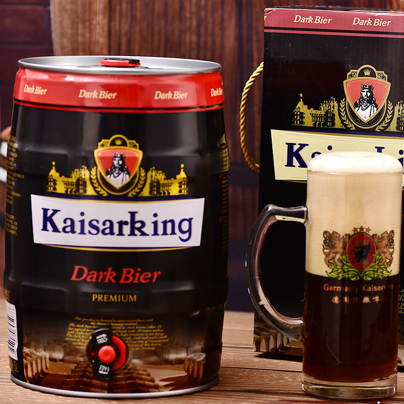 啤酒凯撒大麦罐装桶装大桶5l王啤酒监制集团啤酒