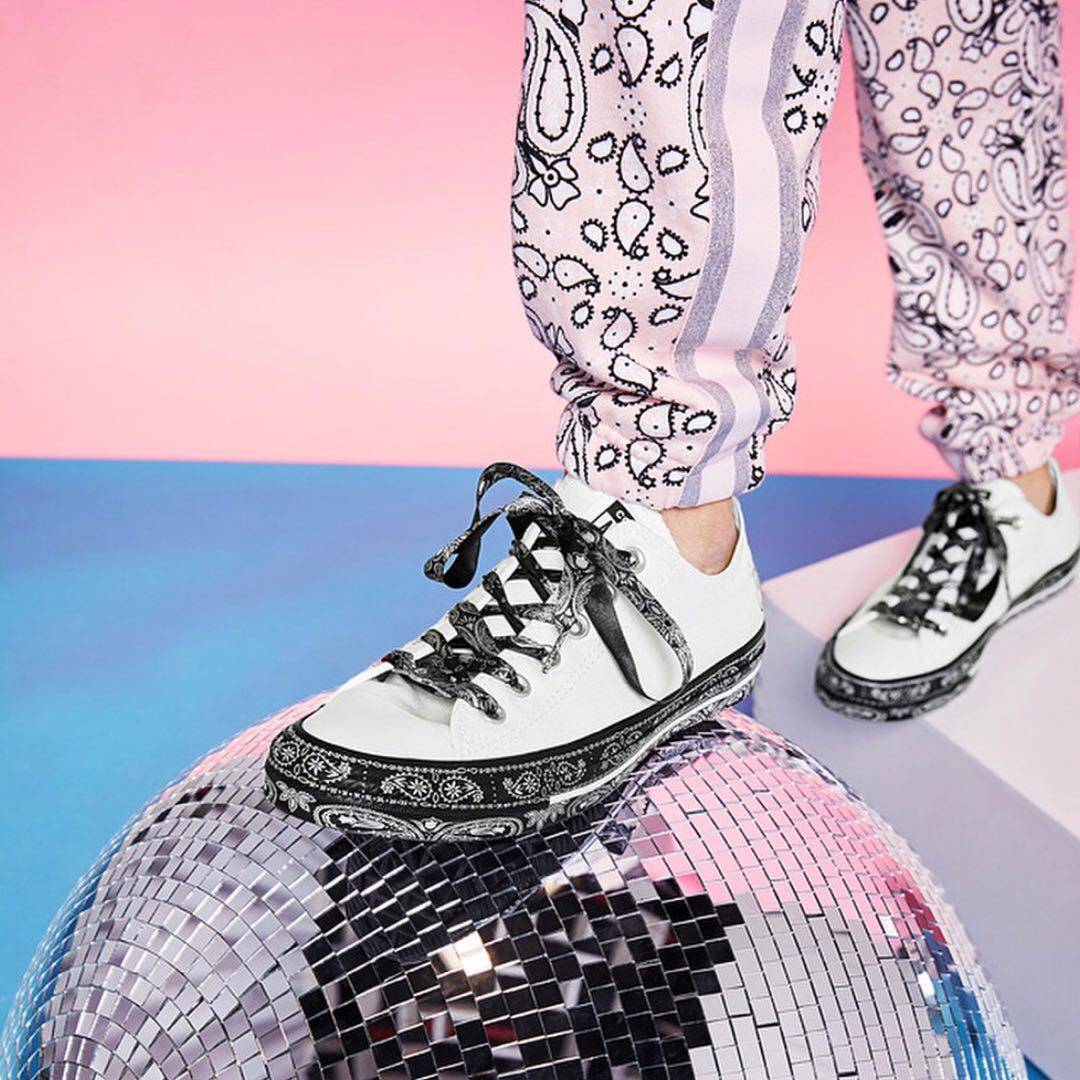 匡威mileycyrus麦莉联名白色高低男女帆布鞋