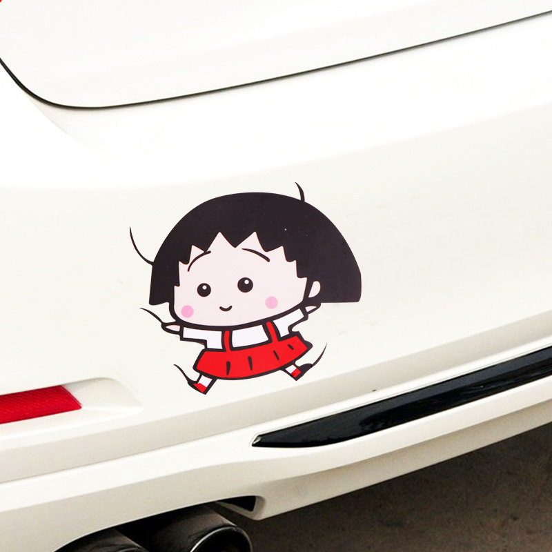 卡通车贴搞笑遮挡划痕创意个性网红车尾车门保险杠汽车装饰贴