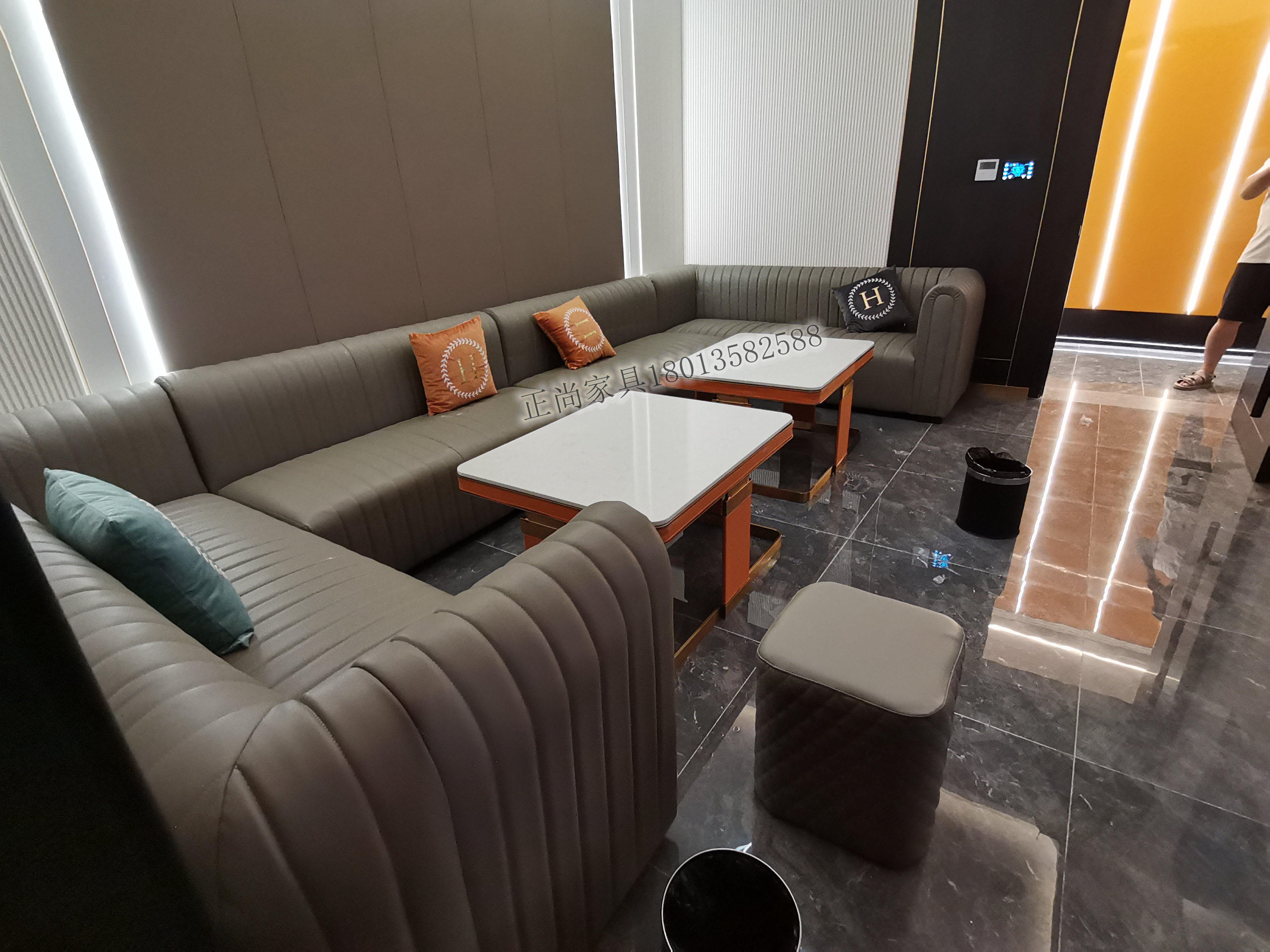 沙发ktv包厢茶几定制轻奢现代会所派对轰趴卡座