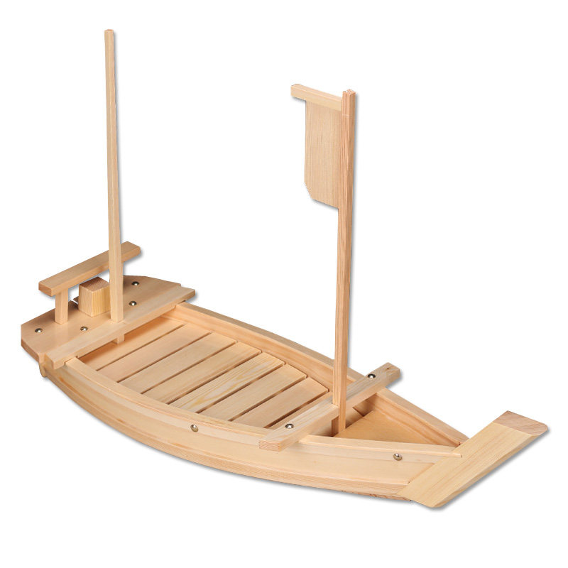 日式寿司船竹船木船超大干冰餐具木质料理龙虾盘