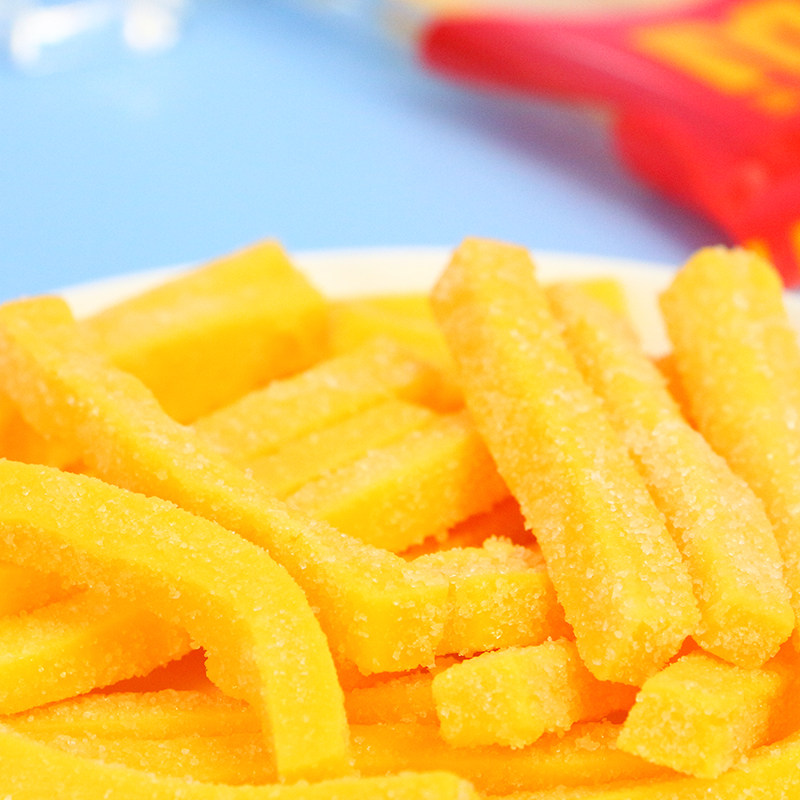 千禧园500g美式薯条软糕散装软糖儿童零食创意糖果