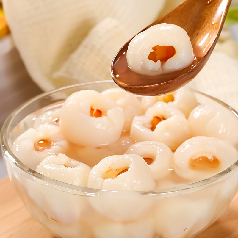 肇泉荔枝罐头奶茶茶店饮品甜品新鲜水果罐装水果罐头