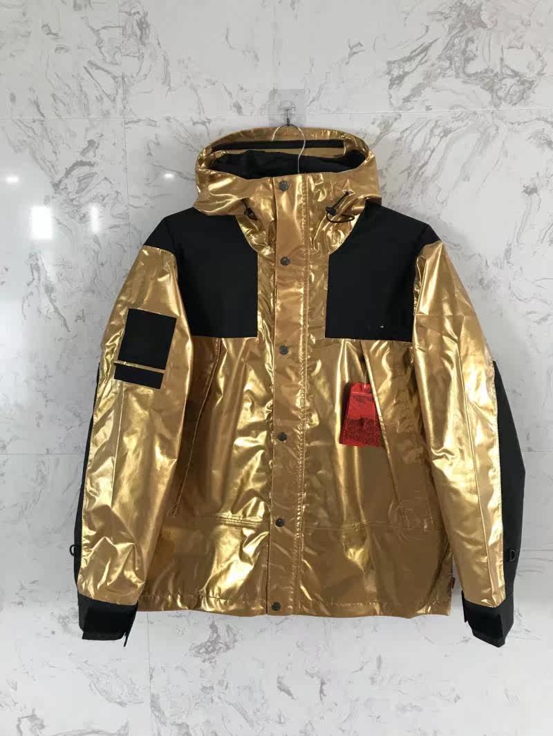 jy18ssmetallicmountainparka冲锋3色银角大王金粉夹克