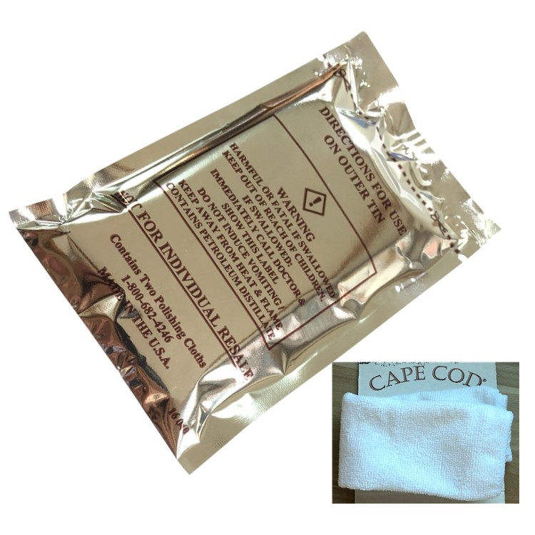 美国cape cod金银铜手表银色x金属翻新划痕抛光布擦银布加擦拭布