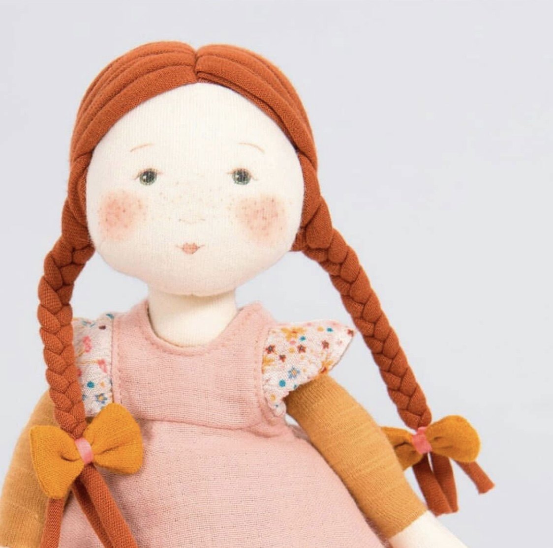 法国moulinroty茉兰若缇张新成同款花朵女孩公仔洋娃娃毛绒布艺类玩具