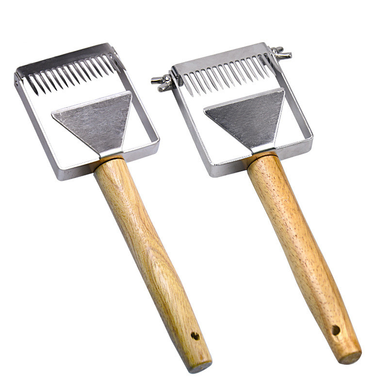 新型割蜜叉不锈钢锋利割蜜刀多功能养蜂工具蜜蜂割蜡盖专用刀