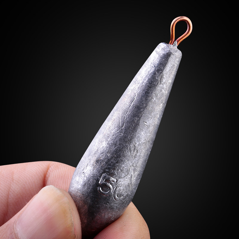 铅坠水滴远投海杆串钩抛竿柳叶铅海竿筏钓筏铅坠